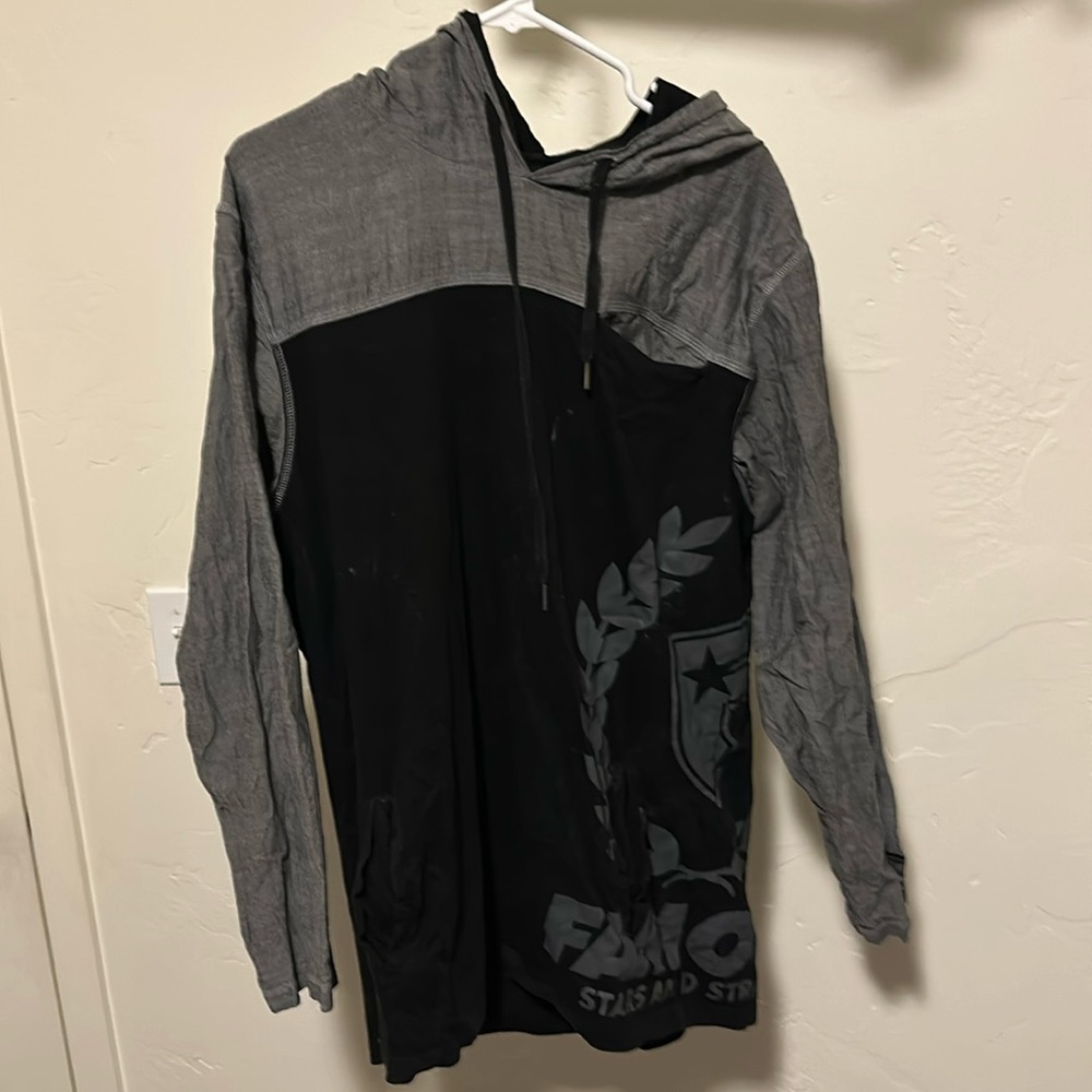 Men’s Famous stars & straps long sleeve with hood size 2xl